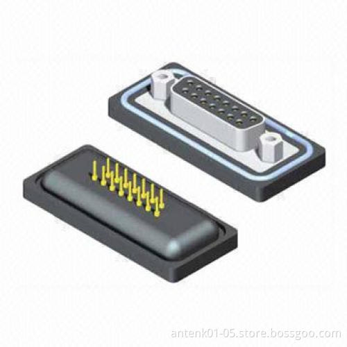 Waterproof D-sub Connector, DIP for PCB Type